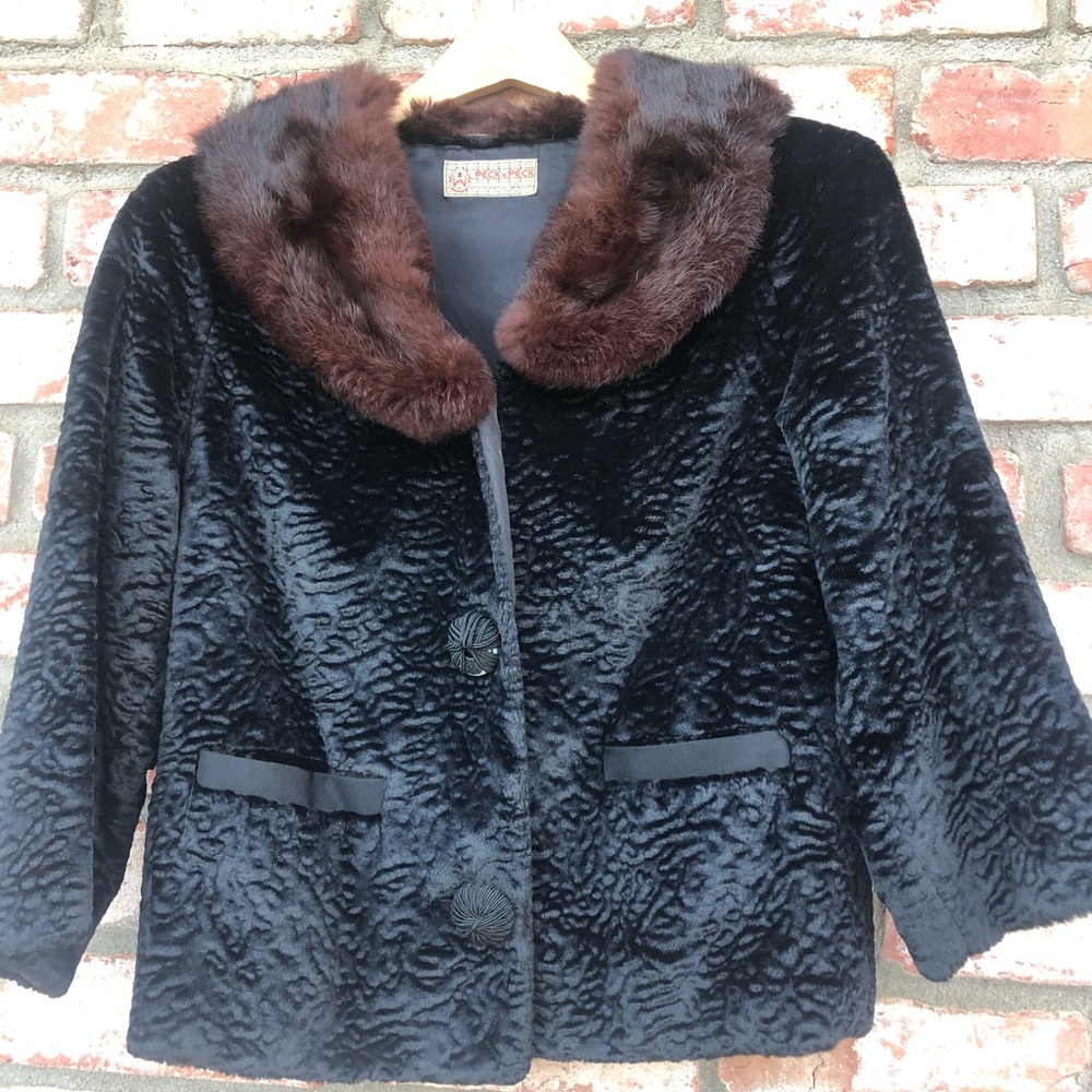 Peck & Peck Persian Lamb Vintage Coat! - Picture 3 of 15